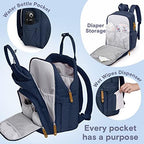 RUVALINO Baby Diaper Bag Backpack with Changing Pad, Peacock Blue - Image 3