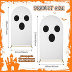 Moukeren 2 Pcs Halloween Ghost Arch Backdrop Covers, 7.2ft and 6ft - Image 2