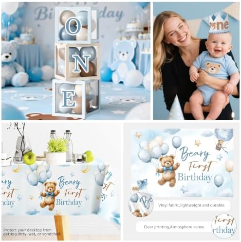 Beary First Birthday Decorations, Teddy Bear One Year Old Birthday - Image 6