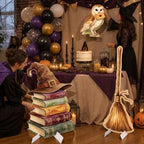 3Pcs Wizard Party Backdrop Decorations,3Ft Plastic Cardboard Cutouts - Image 6