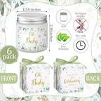 Conelist 6 Sets Baby Shower Prizes Scented Candles Party Favors, Eucalyptus - Image 2