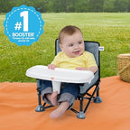 Bright Starts Ford Bronco Pop 'N Sit Portable Booster Chair, Floor Seat, Indoor/Outdoor Use, Compact Fold, Area 51 Color, 6 Mos - 3 Yrs - Image 4