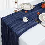 12 Pack 35 x 120 Inch Navy Blue Table Runner Cheesecloth 10Ft - Image 3