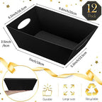 Thenshop 44 Pcs Empty Gift Basket Bulk,Basket Gifts, Black, Solid - Image 2