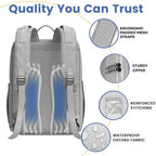 Baby Diaper Bag Backpack - Baby Bags for Boys & Girls, Large Waterproof Diaper Backpack - Baby Shower Gifts & Registry Must Haves - Travel Diaper Bags with Changing Pad & Back Zipper - Baby Boy Stuff - Image 4