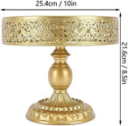 Cake Stands, Vintage Golden Cake Stand Round Dessert Displays Plate for Party Wedding (M) - Image 2
