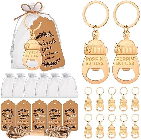 50 Baby Bottle Opener Baby Shower Gifts for Returning Guests Wedding Party Souvenirs Children's Birthday Party Gifts by wxfdac