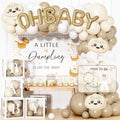 Hombae Dumpling Baby Shower Decorations, A Little Dumpling Is on the Way Party Decorations Kit with Backdrop, Balloon Garland, Boxes, Mom to Be Sash, Headband for Baozi Theme Baby Shower by Hombae