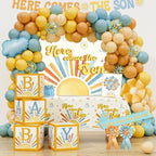 Here Comes the Son Baby Shower Decorations for Boy, Boho Sun Baby Shower Party Supplies, It's A Boy Gender Reveal Décor, Retro Sun You Are My Sunshine Baby Shower by Unknown