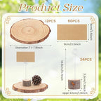 Amyhill 36 Pcs Wood Card Holders, 5.7 x 1.6 Inches, with Wire Clips - Image 3