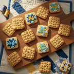 BAKERLOGY LeMoyne Star Quilt Block & Woven Star Quilt Block Mini Cookie Cutters & Stamps Set (2pcs) – Patchwork Quilting Fondant Cutter for Sewing & Craft Baking, Biscuit Cupcake Decoration Tool - Image 4