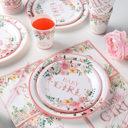 350 Pieces Baby Shower Decorations for Girl Serves 50 Guests - Image 4