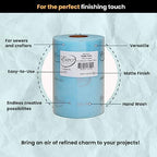 Expo International Decorative Matte Tulle Spool of 6 inch X 100 yards | Light Blue - Image 3