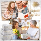 Glenmal 3 Pcs Heart Shaped Gift Boxes with Lids,White Marble - Image 5
