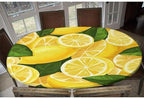 Citrus Burst Print Oval Table Cloth Stain and Wrinkle Resistant Washable for Event Wedding Banquet & Parties Fits for 48" x 68" Oval Table - Image 6