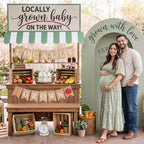 3 Pcs Locally Grown Baby Shower Decoration Set, Farmer Market Party Decor - Image 6