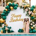 Gallety 7.2 FT White Round Backdrop Cover for 5 to 7.2ft Circle Arch Stand with Oh Baby Decal Sign - Adjustable Polyester Arch Backdrop Cover for Wedding Arch Birthday Party Photography Decoration - Image 6