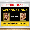 Custom Welcome Home U.S. Army/United States Military Banner, Sign(6x9ft) by AUBAO