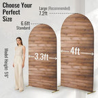 Wood Arch Backdrop Cover, 7.2FT x 4FT, for Birthday and Baby Shower Party - Image 6