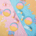 LemonRoad 452 Pcs Ice Cream Party Decorations for 50 Disposable Ice Cream Cone Tableware Set Paper Plate Cup Napkin Tablecloth Fork Straw Spoon Supplies for Birthday Sweet Summer Baby Shower Dinner - Image 4