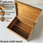Keepsake Box for Couple, Engraved Memento Box w/Couples Names - Image 6