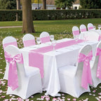 MDS® Pack of 125 Satin Chair Sashes for Wedding & Events – Pink - Image 6
