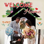 Custom Welcome Home Banner Decoration,Welcome Back Home Yard Sign for Outdoor Decor, Military Homecoming Deployment Returning Party Supplies(5x7.5ft) - Image 5