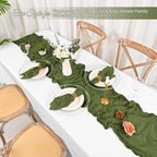 100 Pack Olive Green Napkins 20x20Inch Cheesecloth Napkins - Image 5