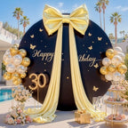 Gold Large Bows for Backdrop Giant Bows Birthday Party Decorations Large Giant Bow Decor, Gold Giant Satin Bow Decoration for Wedding Baby Shower Birthday Photo Booth Arch Wall Decor 24"x16" by HBBMAGIC