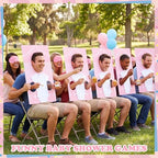 Shyyween 6 Sets Baby Shower Games Feed the Baby Gender Reveal Pink Game Kit - Image 6