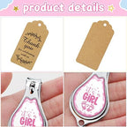 Minatee 50Set Baby Shower Bottle Openers Nail Clipper for Guest, Girl Foot - Image 3
