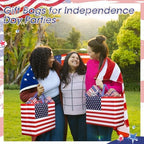 Landhoow Gift Bags Large Party Favors Reusable Tote Non Woven Candy Totes for Birthday Party Supplies(16.6" x 13" x 7.1") - Image 3