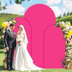FOTSHARER Hot Pink Arch Cover Set of 3 Spandex Arch Backdrop Cover Pink (7.2FT, 6.6FT, 6FT) Wedding Arch Stand Covers for Chiara Backdrop Stand Covers for Birthday Party Banquet Indoor Outdoor Decor - Image 5