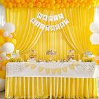 Yellow Backdrop Curtains-Wrinkle-Free Polyester Photography Drapes Party Curtain Background for Baby Shower Wedding Decorations- 16 X10FT (Yellow) - Image 6