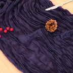 8 Pack Dark Purple Cheesecloth Table Runner 120 Inch Boho Wedding Decor - Image 6