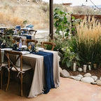 6 Pack Navy Blue Cheesecloth Table Runner 10Ft 23 x 120 Inch - Image 7