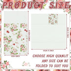 Potchen 100 Pcs Linen Feel Napkins Disposable, Vintage Rose Floral - Image 3
