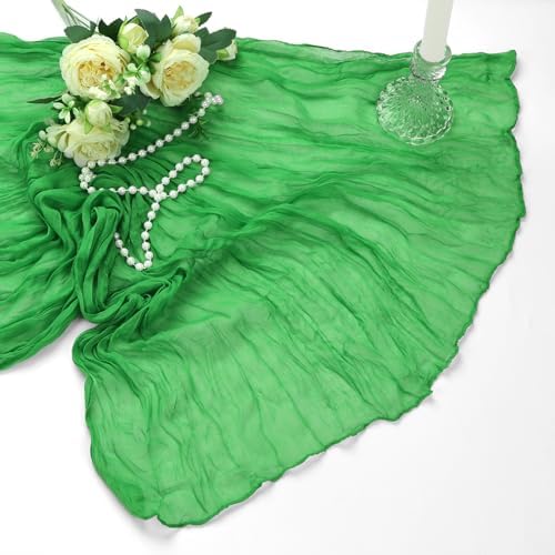 12 Pack 35 x 120 Inch Green Table Runner Cheesecloth - Image 7