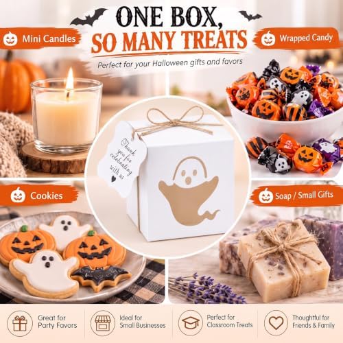 ReliThick 50 Set Halloween Candle Gift Boxes for 4-10 oz - Image 5