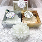 Giftsupstore Wedding Favor Guest Bulk – 100 Set of Scented Lotus Shaped Candle Party Favors – Custom Baby Shower Gifts, Bridal Shower & Personalized Bachelorette Party Favors for Adults - Red - Image 3
