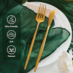 50 Pack Cheesecloth Napkins 20"x20" Emerald Green Gauze Boho Napkins - Image 2