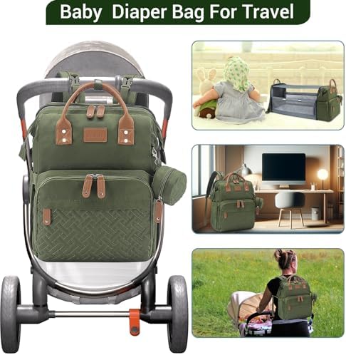 JOLLITO Diaper Bag Backpack with Changing Station,Baby Registry Search - Image 4