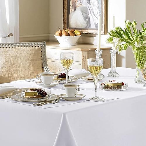 Fitable 6 Pack White Table Cloths 90x156 Inch for 8 Foot Rectangle Tables - Image 6