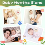 3D Baby Monthly Milestone Wooden Discs Set – 15 Pcs Baby Month Markers for Photos, Hello World Newborn Announcement Sign, My First Holiday Milestones Props Keepsakes - Image 7