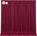 10ft x 15ft Burgundy Wrinkle Free Backdrop Curtains for Wedding Party Backdrops Curtain Drapes Fabric Decorations Photo Back Drop Cloth for Baby Shower Photography Stage Reception by Tao-GePartyDecorations