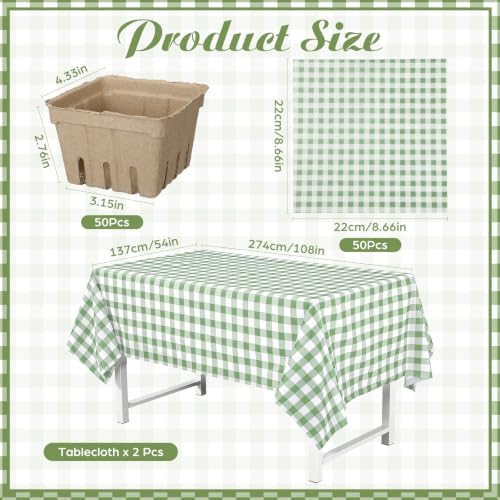 Jetec 50 Set Farmers Market Decor baby Shower Bridal Party Favor, - Image 2