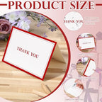 AmazingSpark 120 Kit Thank You Cards with Envelopes Bulk 4.8 x 6.8'' Red - Image 5