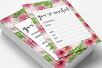 Pack Of 30, You're Invited Invitations With Envelopes, Floral Invites for Your Wedding, Bridal Shower, Baby Shower, Birthday Invites Fill-In Style 5 X 7 Inches - Image 3
