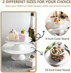 Gomakren White Wedding Cake Stand for Smaller Than 10 Inch Cakes, Vintage - Image 5