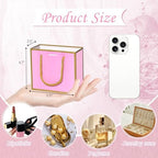 EQOREIIN 50 PCS Small Gift Bags with Handles, 5.5x 2.5x4.7 Inches Mini Bag - Image 4
